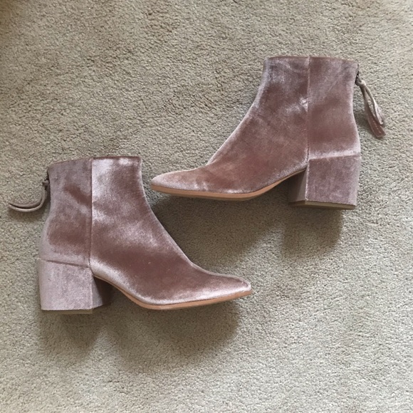 Dolce Vita Shoes - Dolce Vita Pink Velvet Ankle Boots